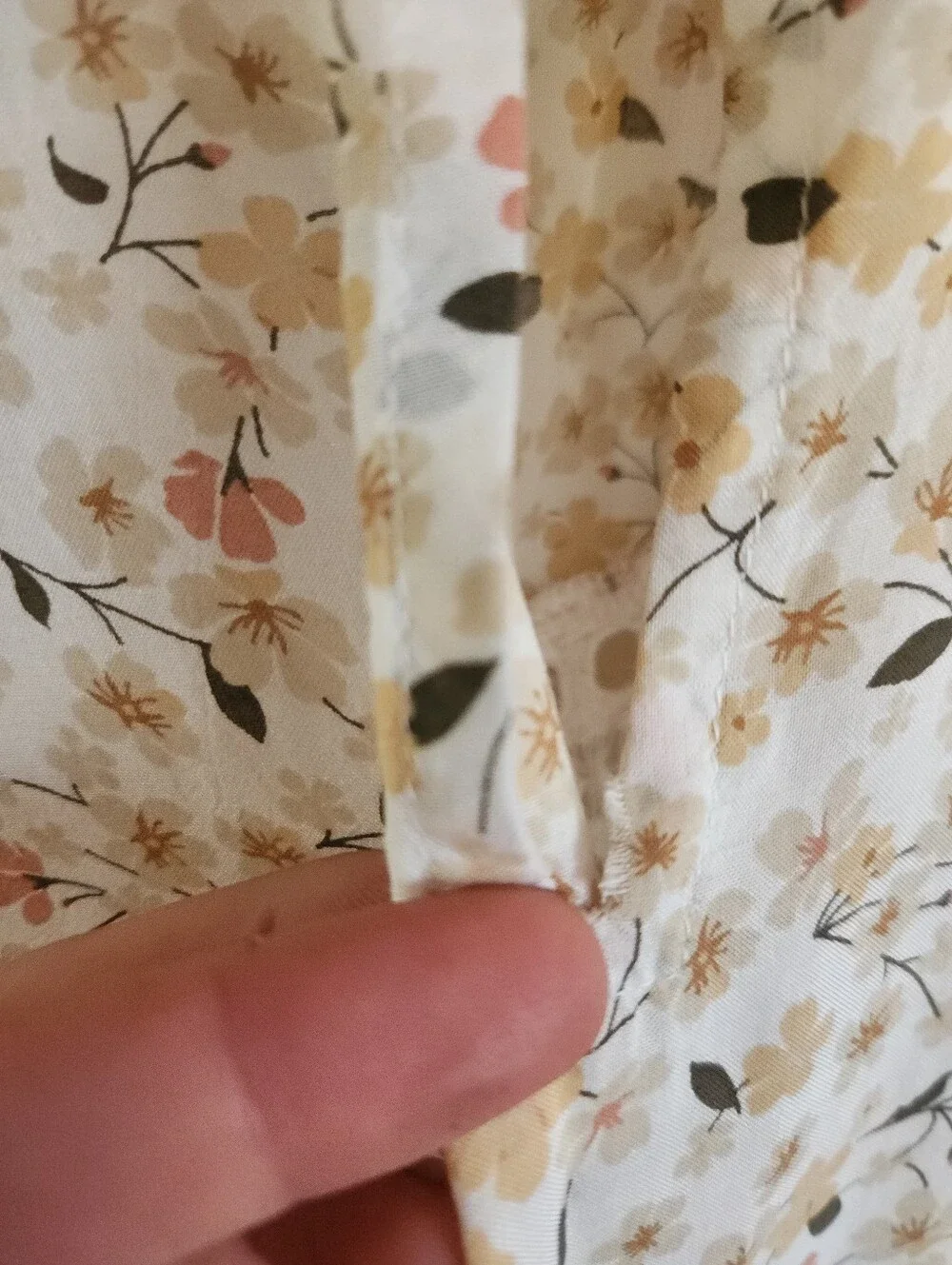 Ranna Gill Short Sleeve Blouse Floral Peplum Top Cream Modal Floral Small - Picture 11 of 12